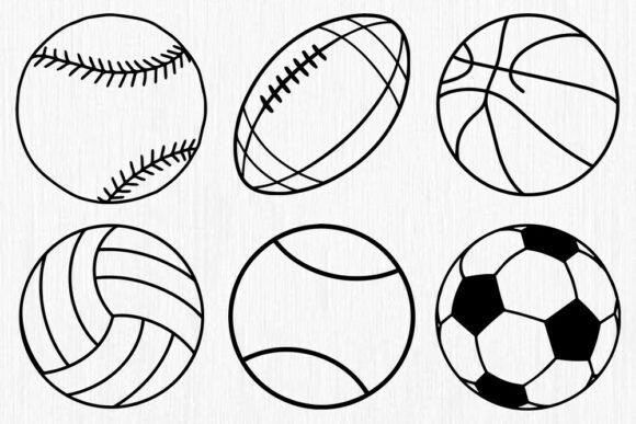 06 Sports Balls SVG Bundle: Graphics for Crafts
