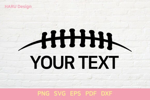 American Brown Football Monogram: Graphics for Crafts