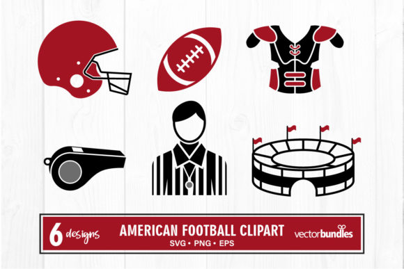 American Football Clipart Bundle SVG: Graphics for Crafts