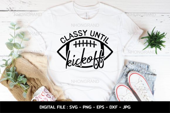 Classy Until Kickoff American Football: A Fresh Graphic for Local Branding and Packaging