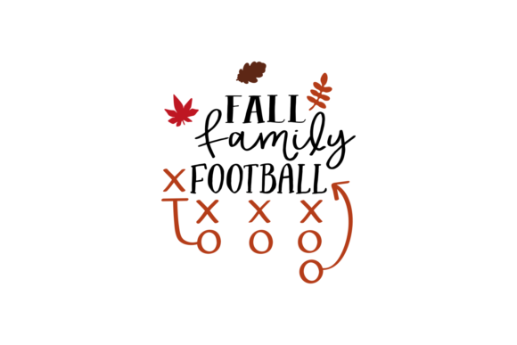 Fall, Family, Football: A Seasonal Graphic Design Asset for Crafts & Creative Projects