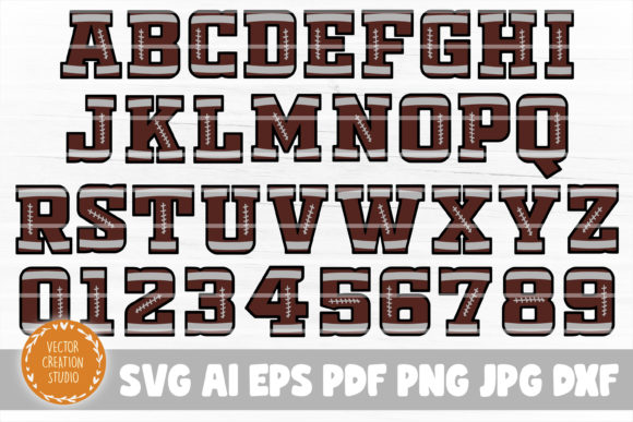 Football Alphabet SVG Font Clipart for Crafts & Graphics: A Designer’s Real-Use Review