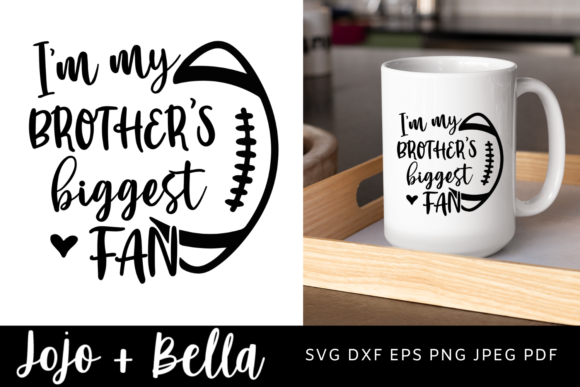 Football Brother Svg: A Dynamic Graphic for Crafts & Creative Projects