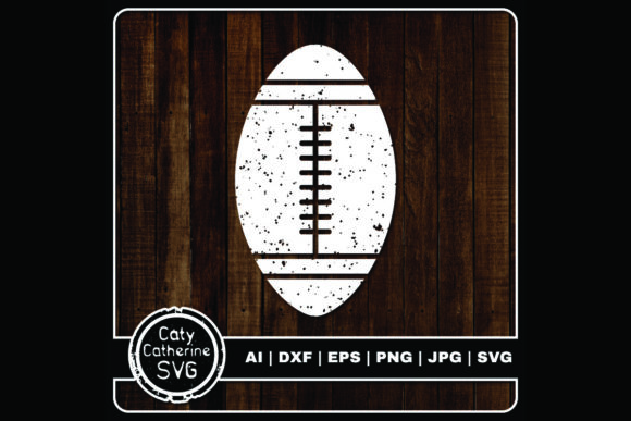 Football Distressed Sports Ball Graphics for Crafts