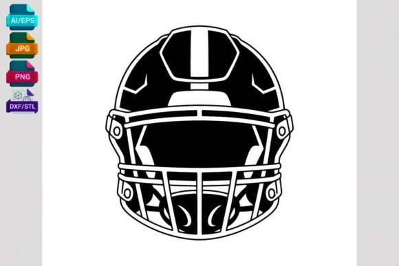 Football Helmet SVG Clipart for Graphics and Crafts