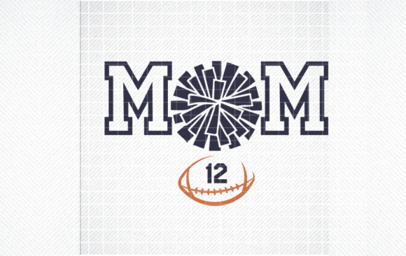 Football Mom SVG & Cheer Mom PNG Graphics for Crafts