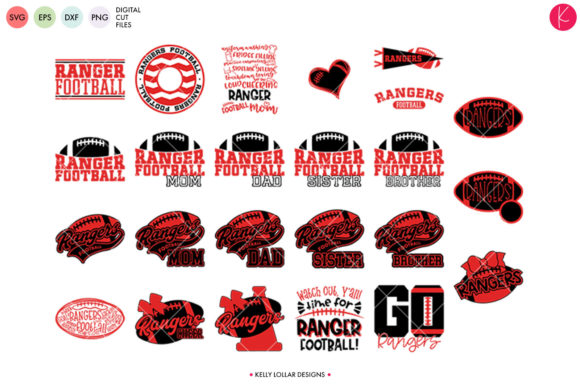 Rangers Football Bundle: Crafts Meets Graphics for School Spirit Branding