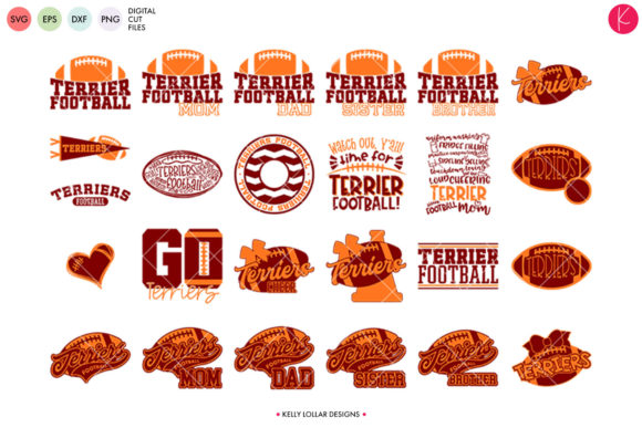 Terriers Football Bundle: Graphics & Crafts for School Spirit Projects